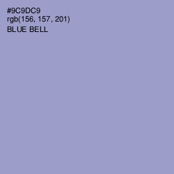 #9C9DC9 - Blue Bell Color Image
